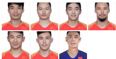 国足球员定妆照，这几个恒大国脚