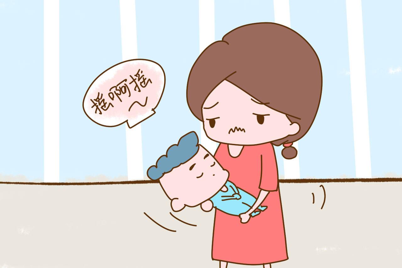 哄宝宝睡觉时不停地晃动