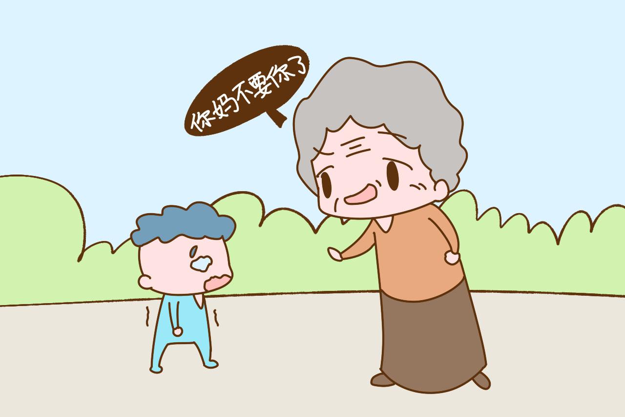 别人这样逗孩子玩，家长要及时制止，以免酿成大错