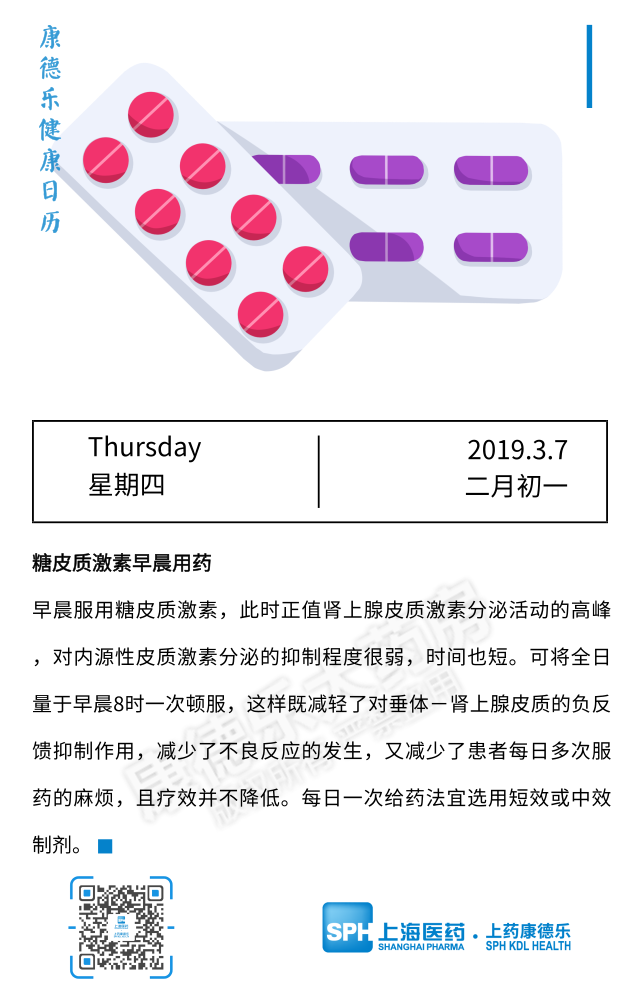 【康德乐健康日历|糖皮质激素早