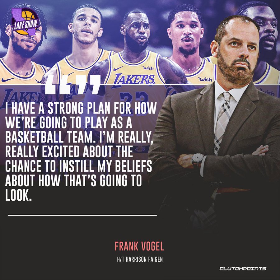 湖人新任主教练弗兰克-沃格尔在