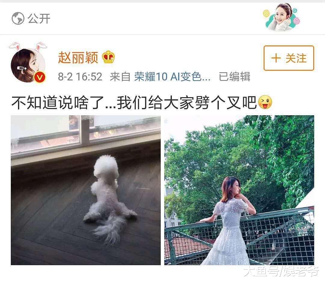 赵丽颖情商也太高了, 打了粉丝脸还让粉丝大呼可爱?