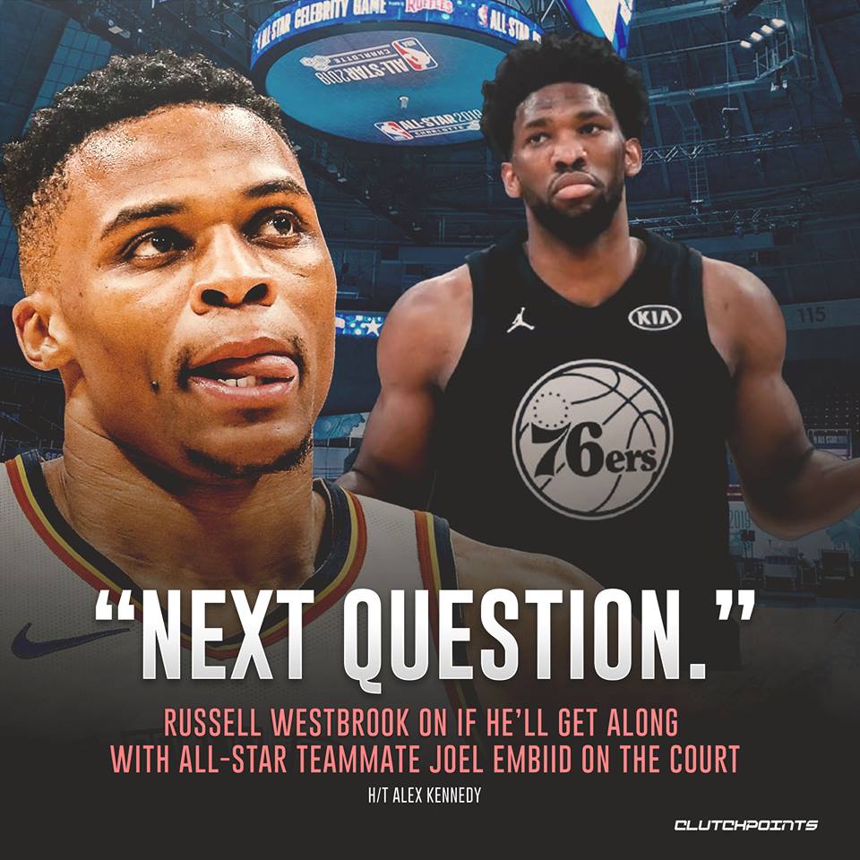 全明星赛媒体开放时段，威少在接