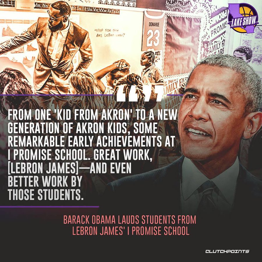 奥巴马在个人社交媒体上狂赞老詹