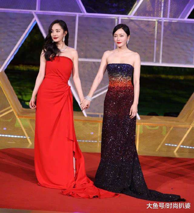 倪妮刘诗诗大秀天鹅颈联手艳压!热巴花裙美艳,杨幂暗淡输惨了