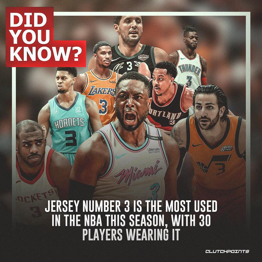 不说出来你可能不知道：3号球衣