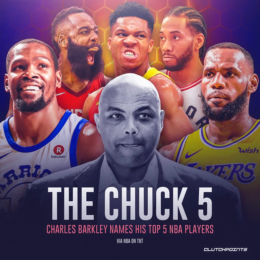 NBA现役球员top5你选谁？