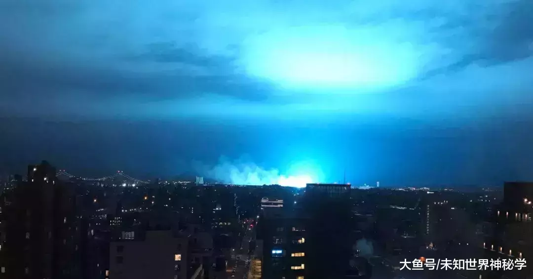 纽约蓝光事件笼罩夜空的诡异怪光 科技资讯 八戒游戏