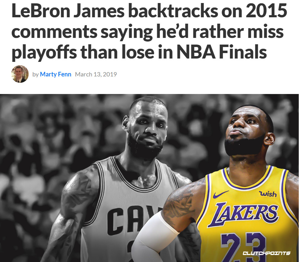 15年回到克利夫兰没拿到冠军，