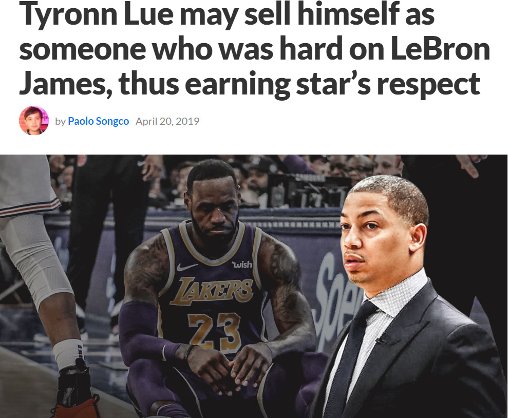 沃神透露，泰伦-卢向湖人和佩林