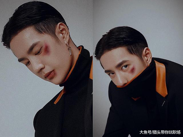 以为王一博"锡纸烫"够帅了,看到"大背头 伤痕妆,瞬间a爆