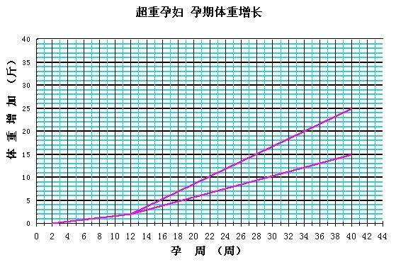 孕期体重增长标准表, 您孕期体重超标了吗?