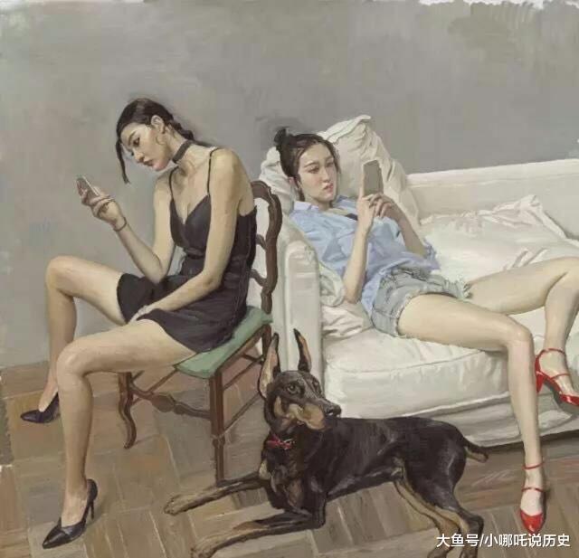 陈丹青画人体,水平不低套路多,请"洋女人"当模特,卖500万