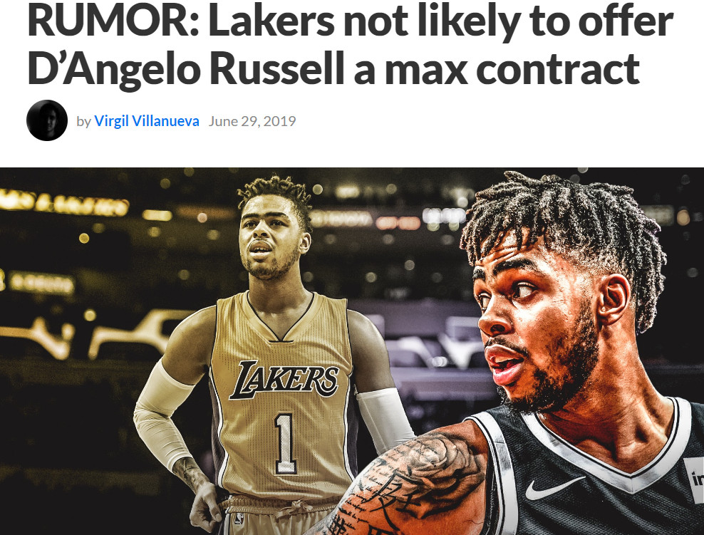 湖人得不到欧文，转求拉塞尔。不