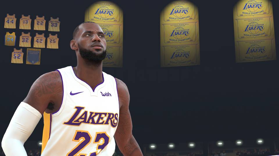 詹姆斯在NBA2k中自从NBA