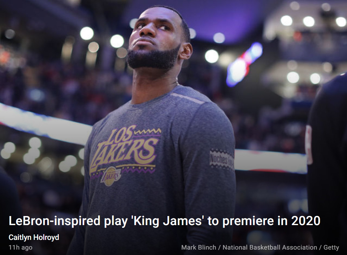 舞台剧《国王詹姆斯》定档202