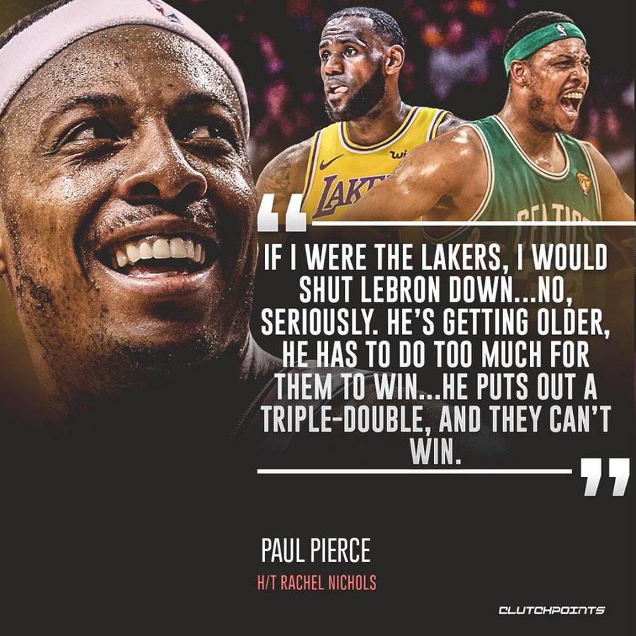 真理皮尔斯在谈到湖人队的现状时