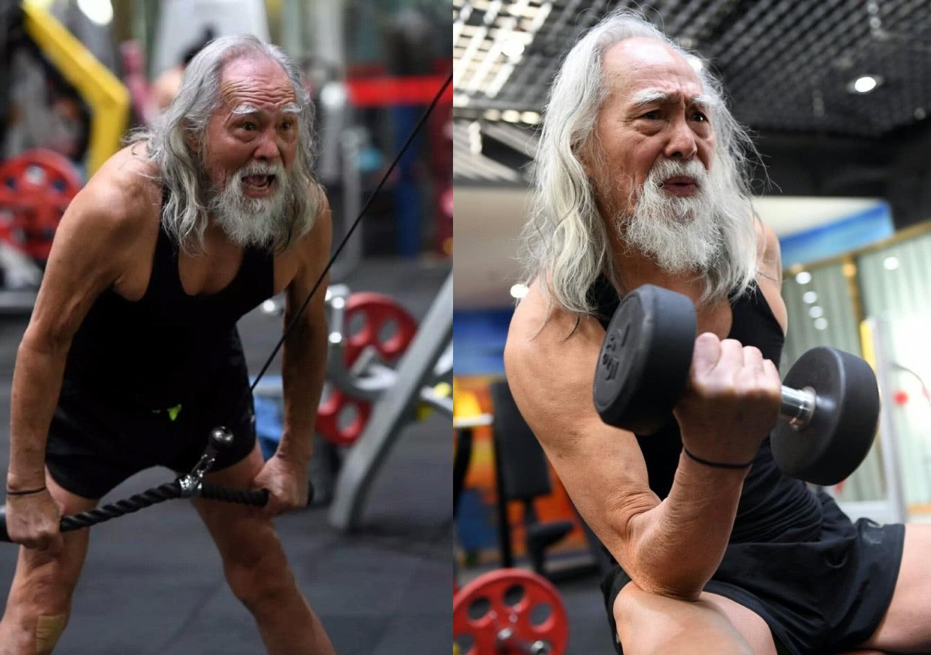 83岁老人,健美身材远超很多年轻人,被称"中国最帅老大爷"