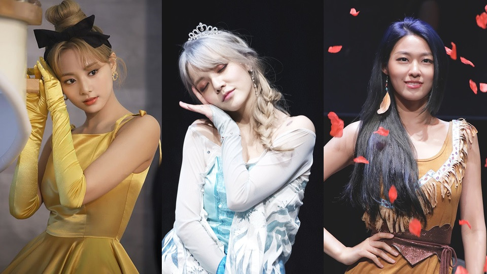 twice宣传照周子瑜好像贝儿 6位韩星cos迪斯尼公主 润娥可爱 雪炫神还原宝嘉康蒂 娱乐资讯 娱乐新闻网