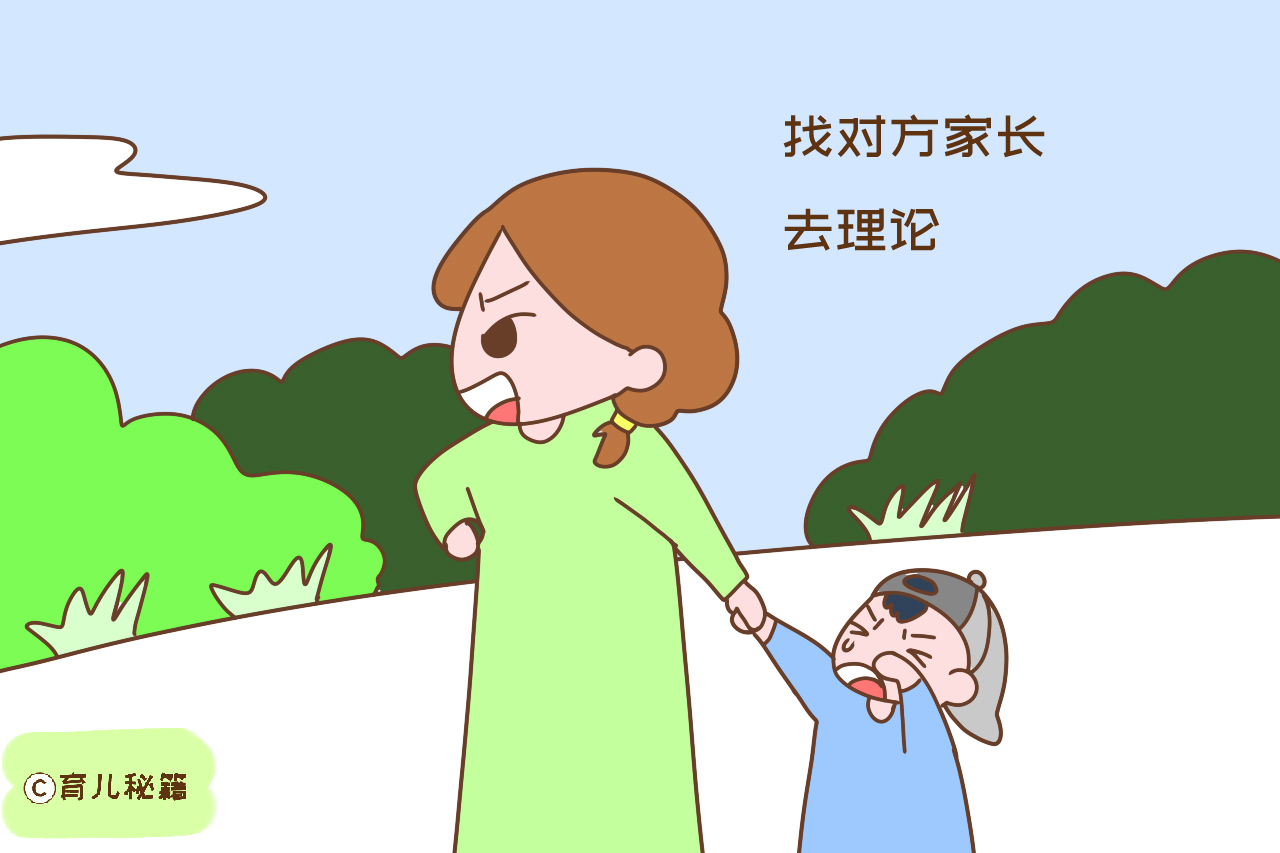 孩子被打后要不要打回去？这位宝妈的做法很机智，值得学习