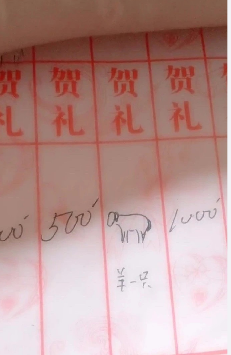 真难为写礼单的了，还要画画