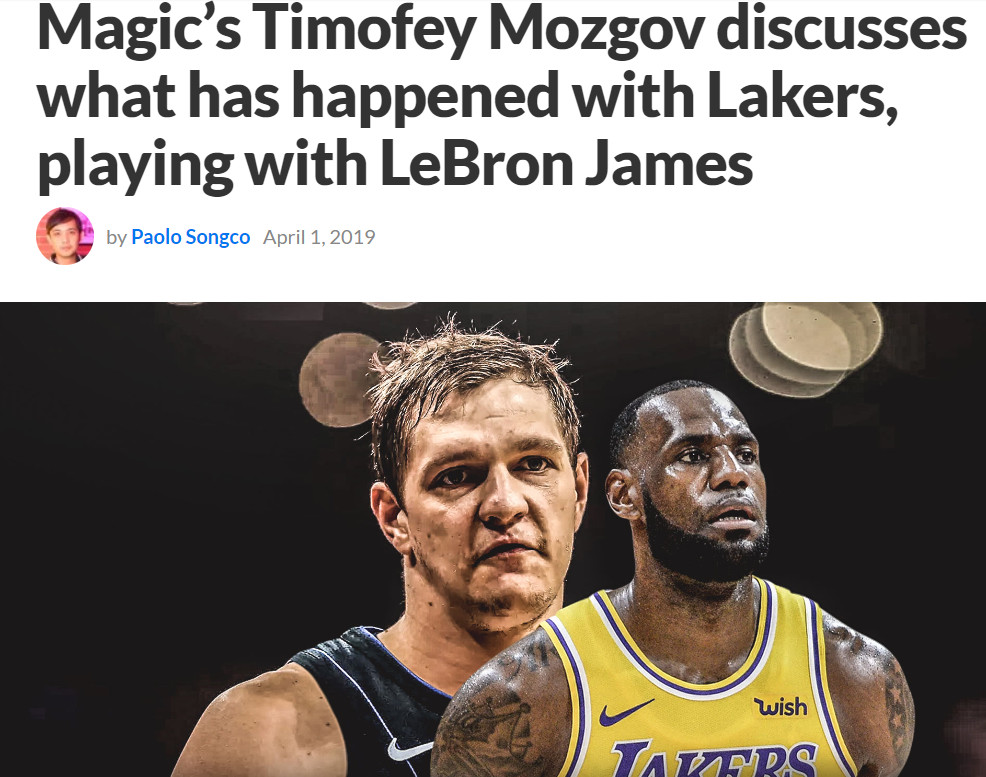 俄罗斯大白熊莫兹戈夫最近给出了