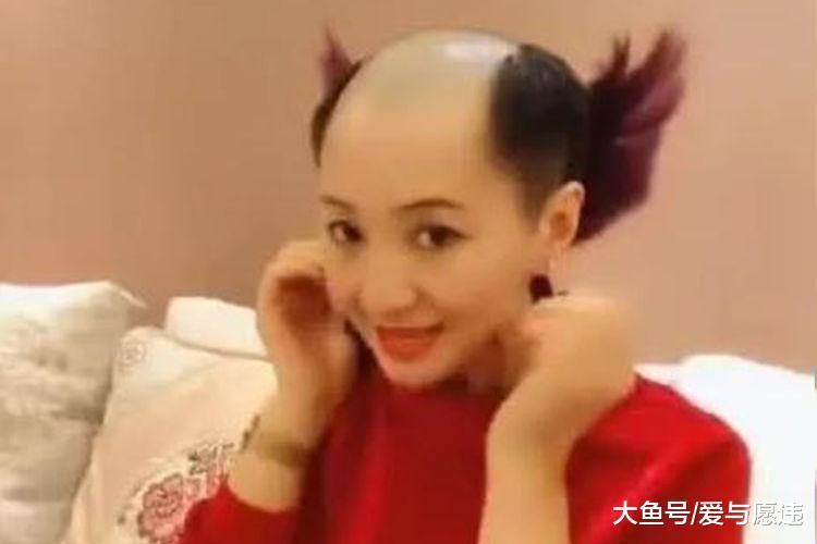 90后美女剃"地中海"发型,众人难以接受,戴上假发大家惊艳了