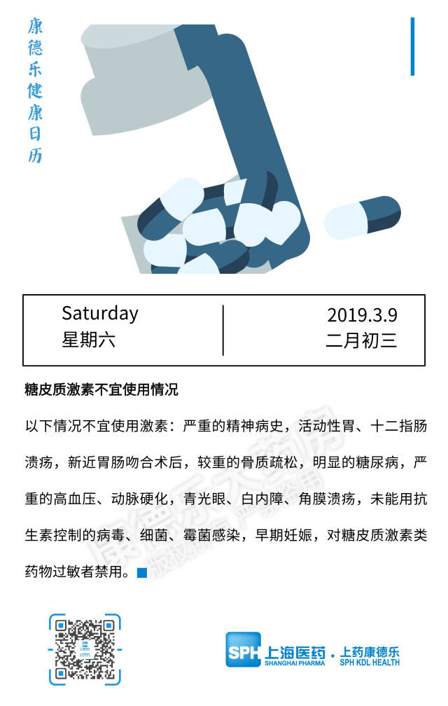 【康德乐健康日历|糖皮质激素不