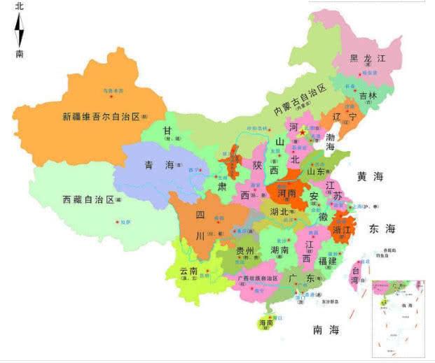 河南河北是哪条河?山西山东又是什么山?地理不好的要"