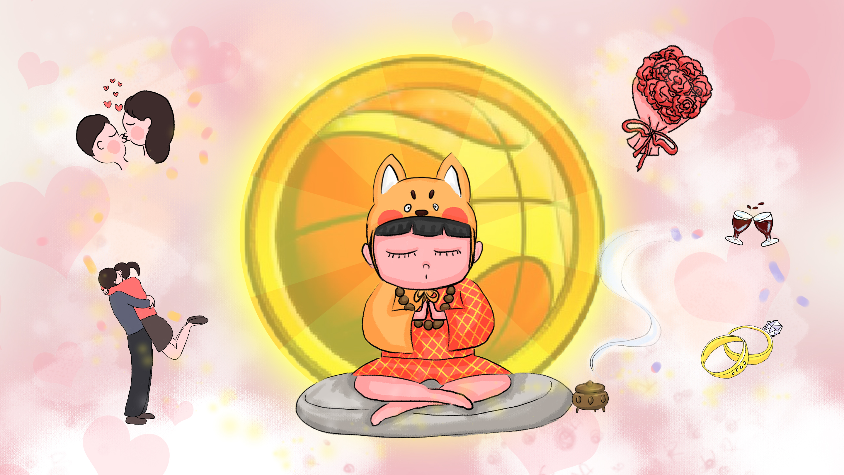 上联：秀恩爱，死得快；下联……