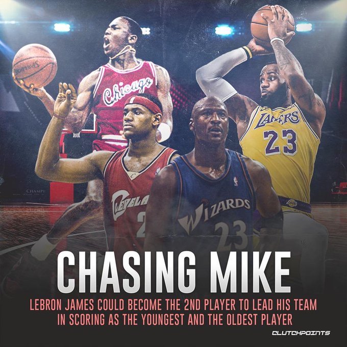 紧追乔丹！詹姆斯现在有机会将迈