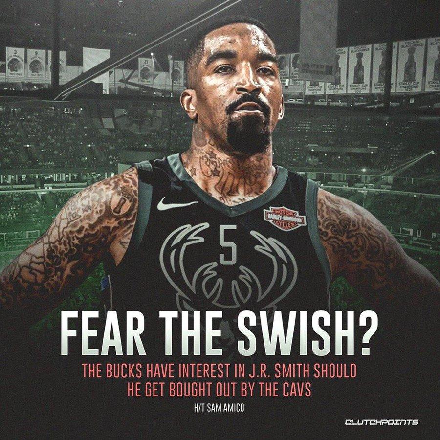 雄鹿考虑到JR史密斯的季后赛经