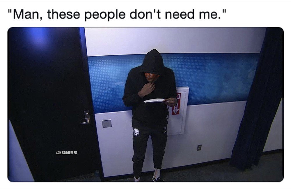 杜兰特在后头眼睁睁看着这支没有