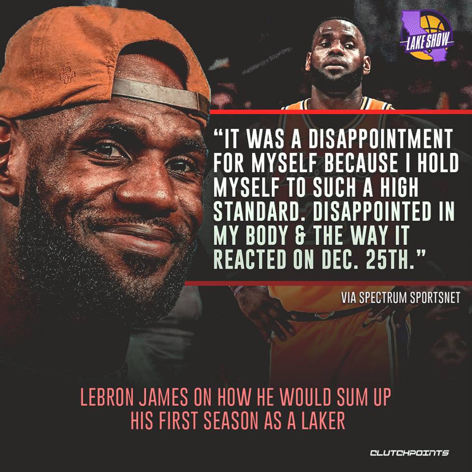 老詹如何总结自己在湖人的第一个