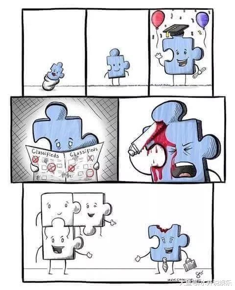 一组过去vs现在的对比漫画