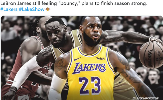 虽然本赛季将无缘季后赛，但是詹