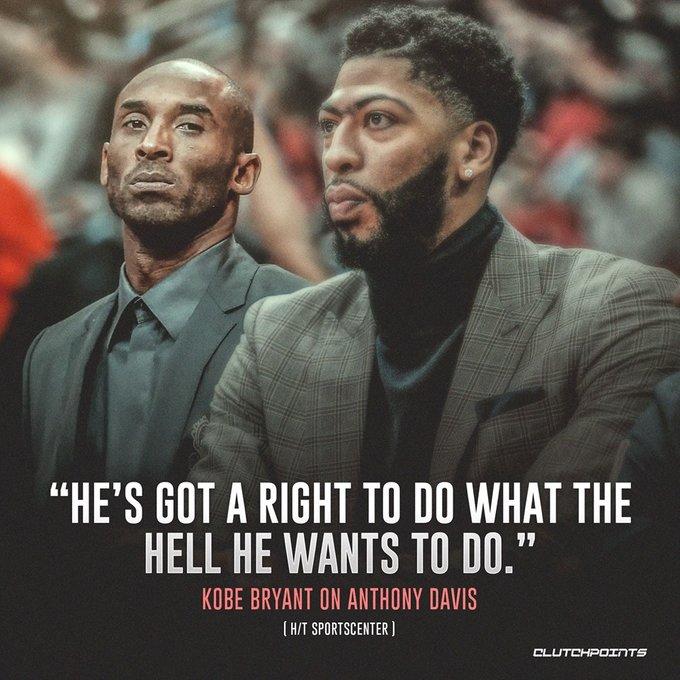 在谈到浓眉加入湖人一事的时候，