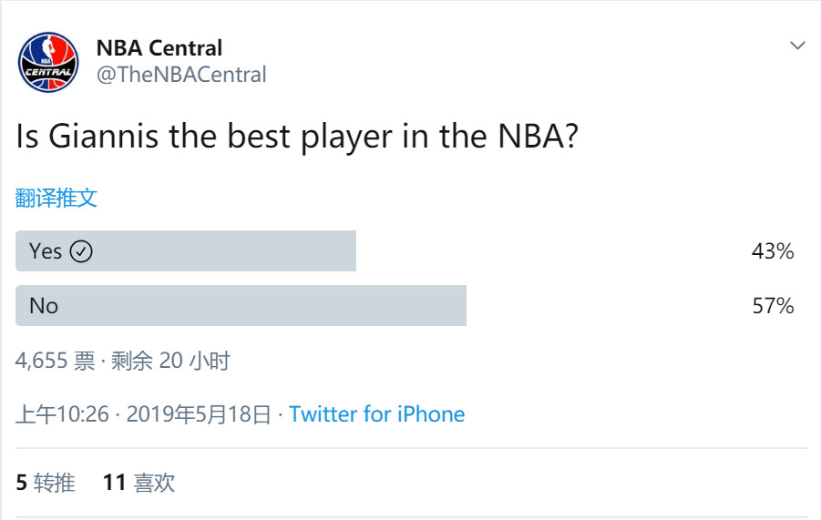 字母哥独砍30分17板5助攻的