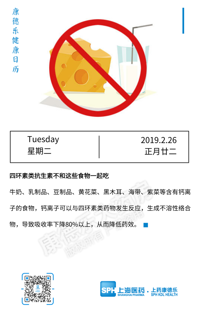 【康德乐健康日历|四环素类抗生
