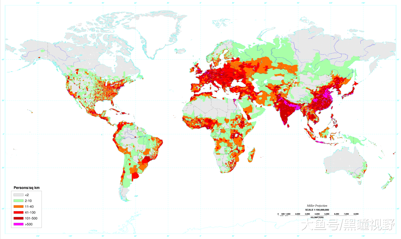 地图看世界;世界人口地图汇编, 多角度看世界人口分布