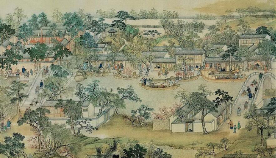 这是一幅《姑苏繁华图》，由清代