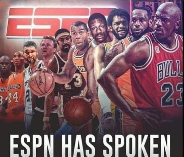 ESPNѡNBAʷǰʮ˿ѹƱȣղķ˹