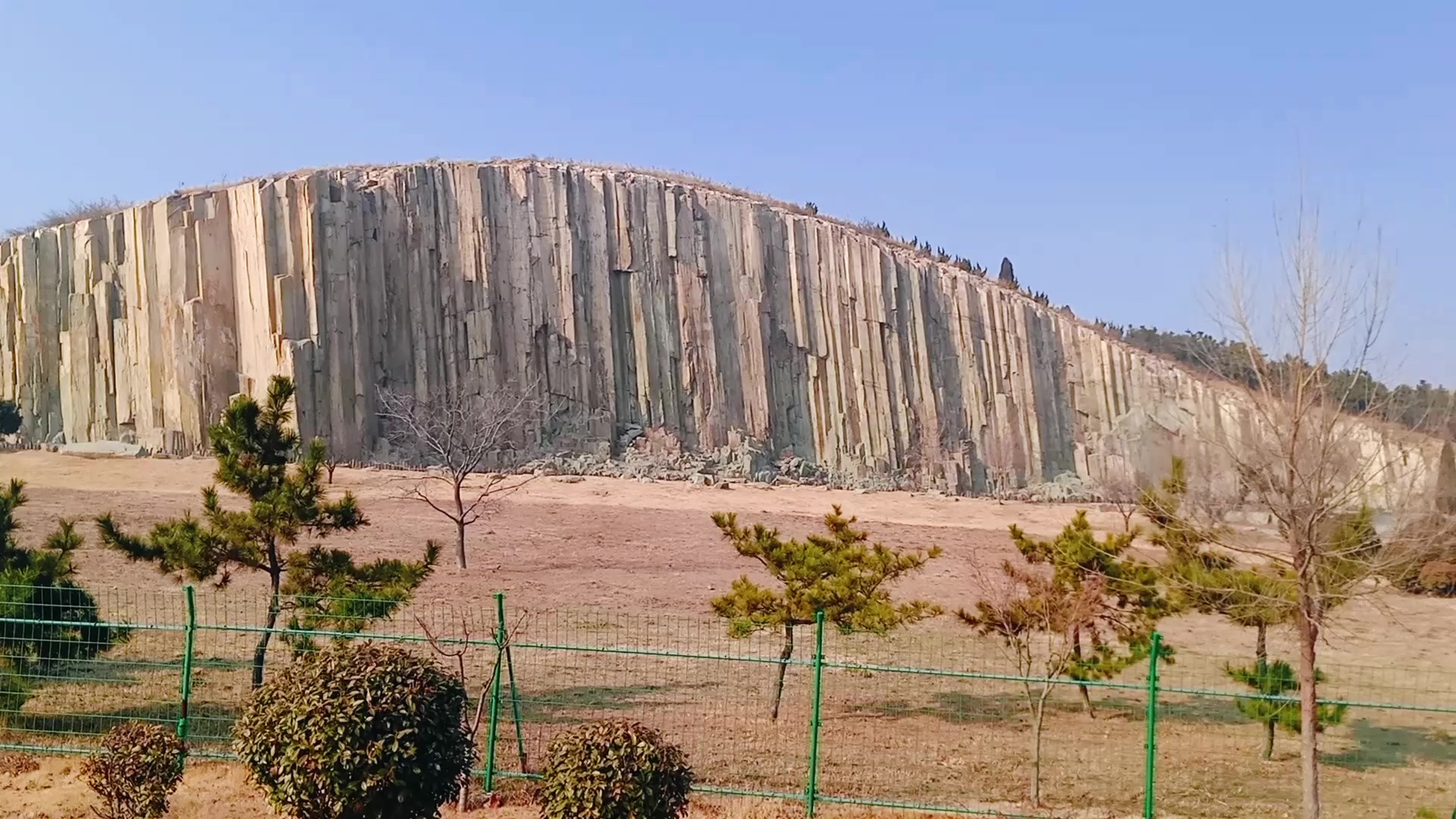 带大家去爬山，去看看据说一亿年前形成的石林