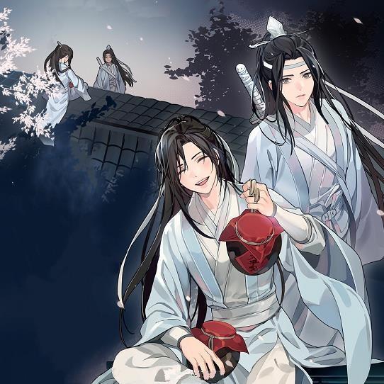 唯美的月下初遇,中国风vs日漫风的封面,哪版"忘羡"是你的菜