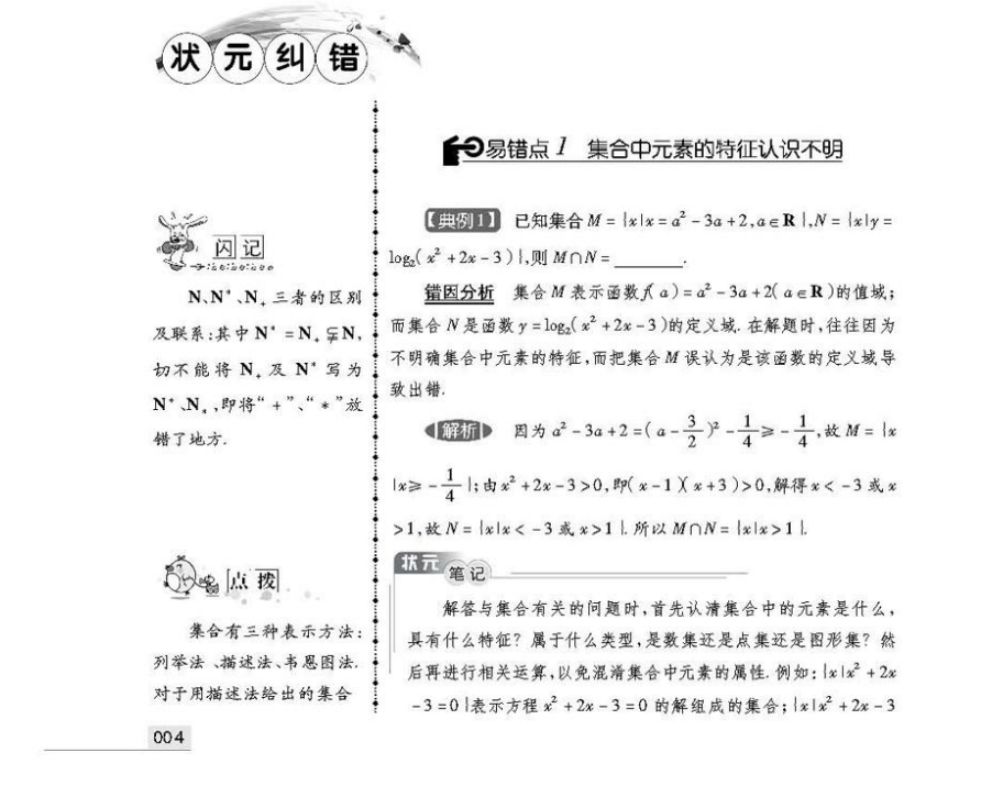 高考状元纠错笔记 新课标理科数学三年汇总 详细解析 转给孩子 教育资讯 存满娱乐网