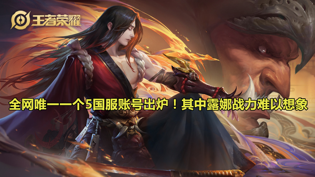 全网唯一一个5国服账号出炉!其中露娜战力难以想象,无法仰望的高度