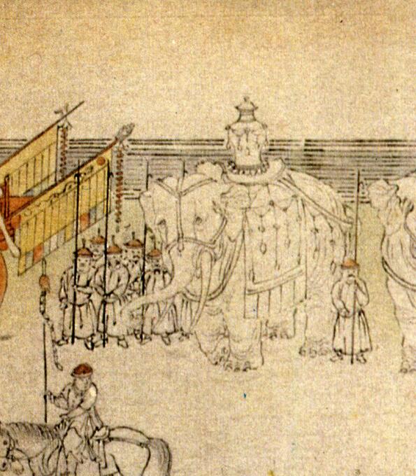 在唐朝，“象”的娱乐意味甚重，