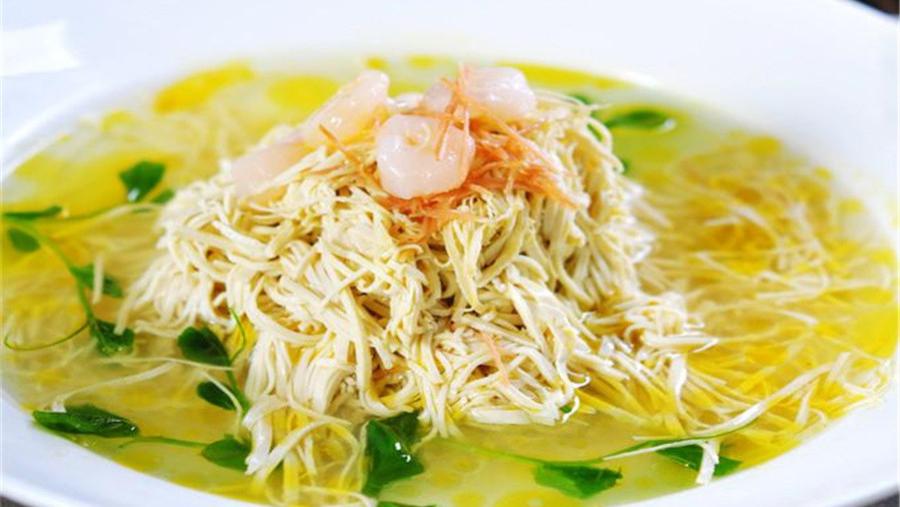 龙利鱼|经典的淮扬菜代表作之一，看一看大煮干丝，怎么做成的？