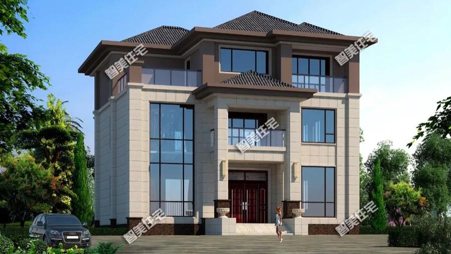 我们全家人都喜欢挑空客厅，装修时搞个大吊灯，肯定非常气派！