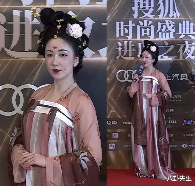时尚盛典：55岁李若彤秀腹肌，袁姗姗大变脸，娄艺潇穿汉服走红毯